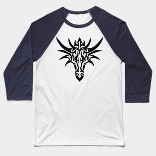 Tribal Dragon - Glow Baseball T-Shirt